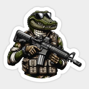 Tactical Crocodile Operator Sticker